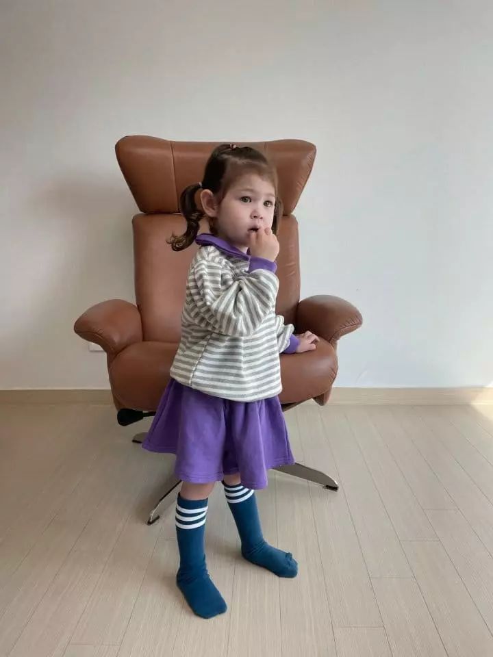 Flower J - Korean Children Fashion - #childrensboutique - Stripes Top Bottom Set - 10