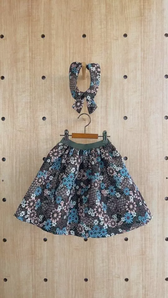 Flower J - Korean Children Fashion - #kidsshorts - Jacquard Skirt