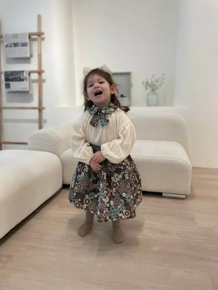 Flower J - Korean Children Fashion - #kidzfashiontrend - Jacquard Collar - 7