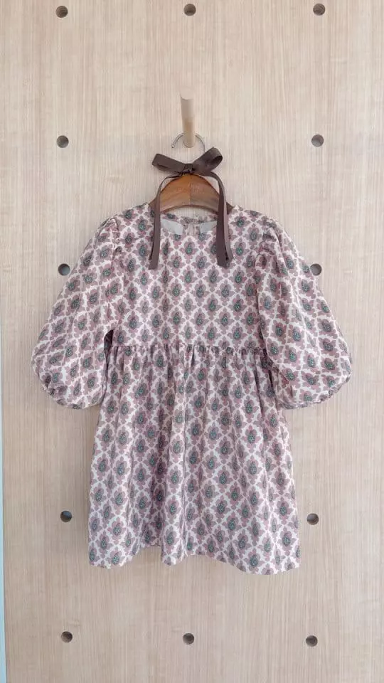 Flower J - Korean Children Fashion - #minifashionista - Big Puff One-piece