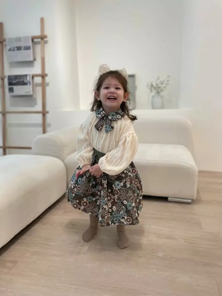 Flower J - Korean Children Fashion - #minifashionista - Jacquard Skirt - 7