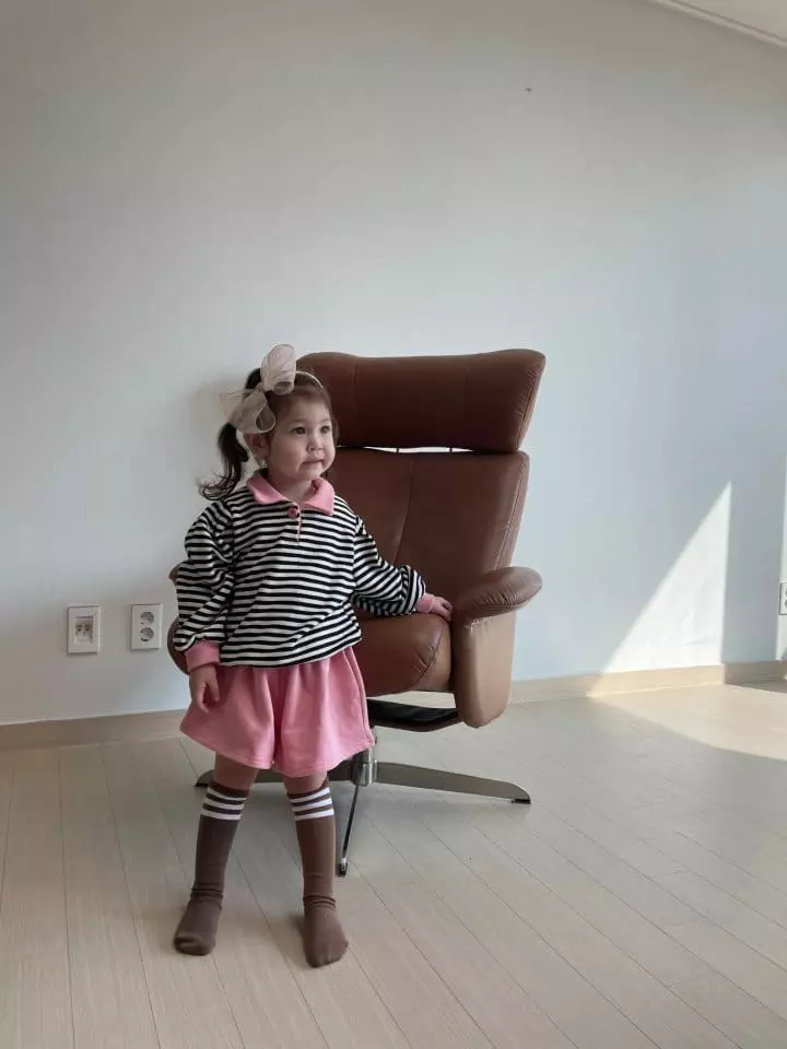 Flower J - Korean Children Fashion - #prettylittlegirls - Stripes Top Bottom Set - 5