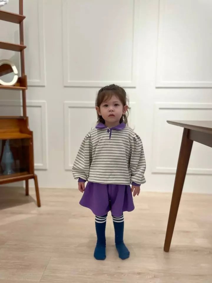 Flower J - Korean Children Fashion - #stylishchildhood - Stripes Top Bottom Set - 8