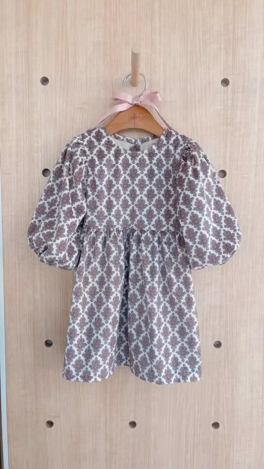 Flower J - Korean Children Fashion - #stylishchildhood - Big Puff One-piece - 5