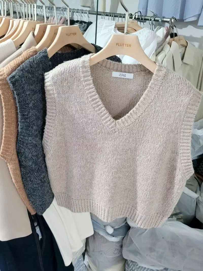 Flutter - Korean Women Fashion - #momslook - Alpaca Vest - 3
