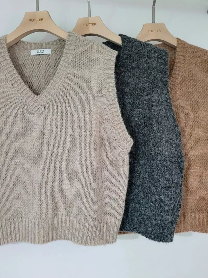 Flutter - Korean Women Fashion - #momslook - Alpaca Vest - 5