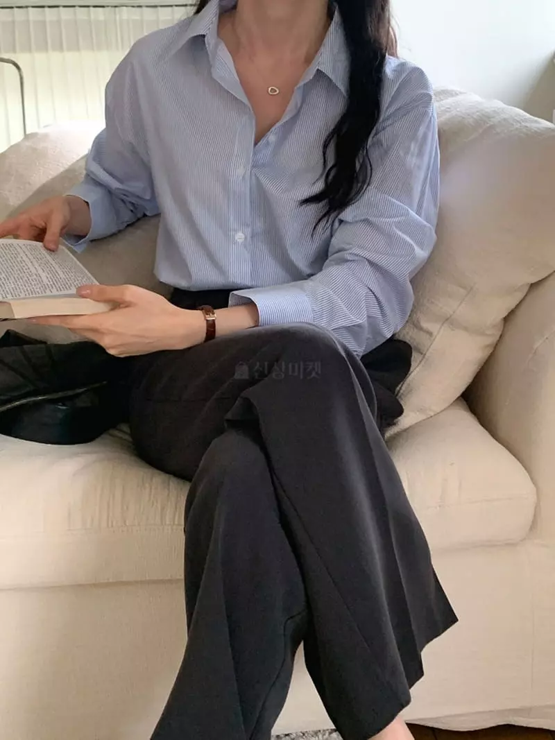 Flutter - Korean Women Fashion - #momslook - Sant Stirpes Shirt - 6