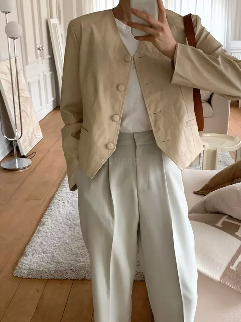 Flutter - Korean Women Fashion - #womensfashion - Brown leather Jacket - 4