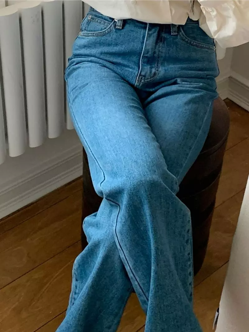 Flutter - Korean Women Fashion - #momslook - Bagle Jeans - 5