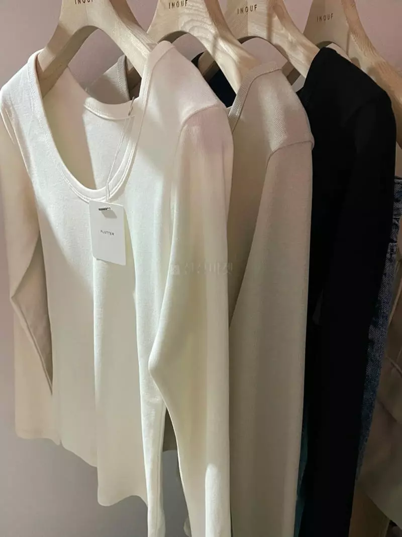 Flutter - Korean Women Fashion - #momslook - Butter Tee - 5