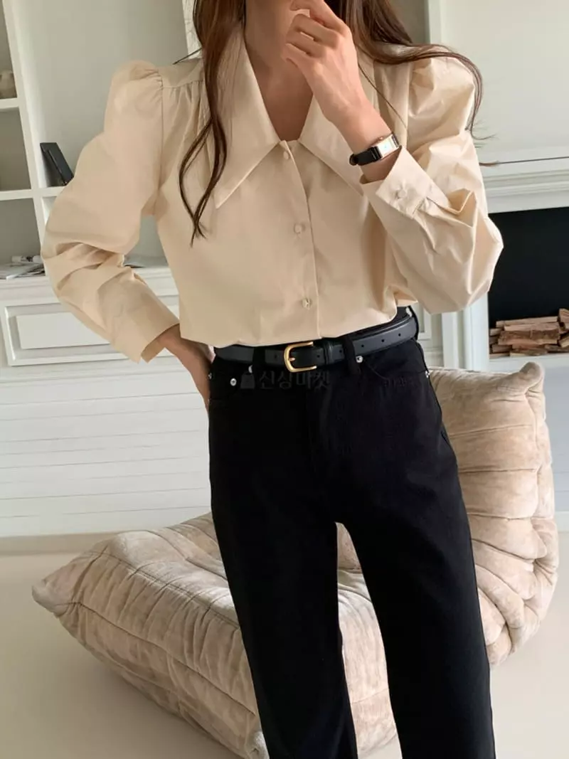 Flutter - Korean Women Fashion - #womensfashion - Milkt Blouse - 4
