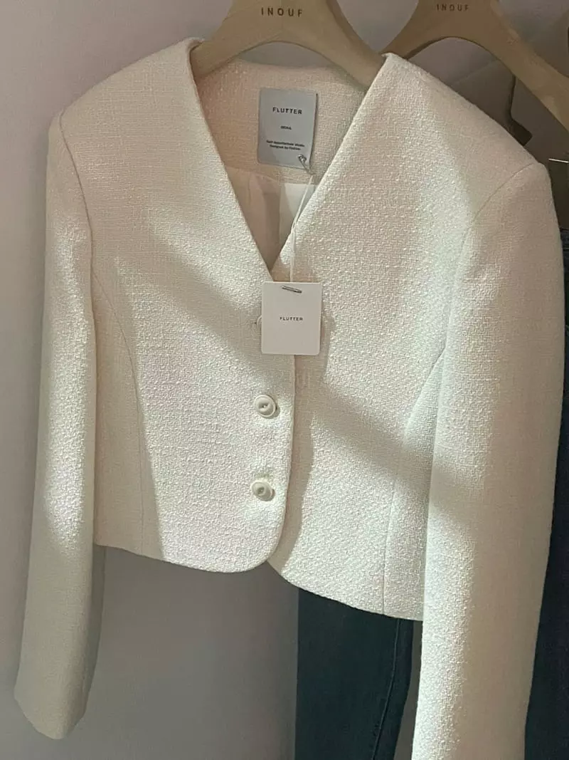 Flutter - Korean Women Fashion - #momslook - Minu Twid Jacket