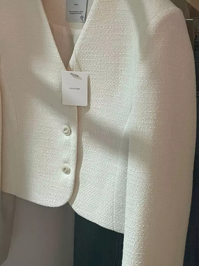 Flutter - Korean Women Fashion - #momslook - Minu Twid Jacket - 3