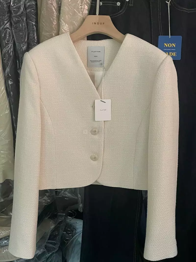 Flutter - Korean Women Fashion - #momslook - Minu Twid Jacket - 5