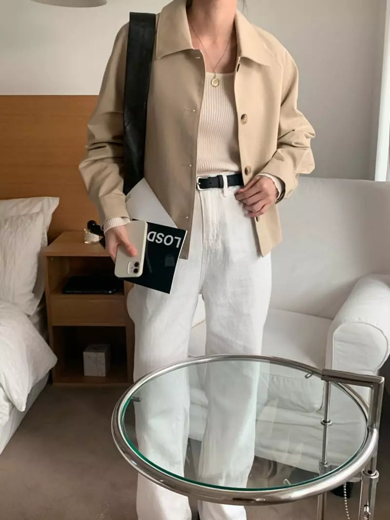 Flutter - Korean Women Fashion - #momslook - Lev Short Jacket - 8