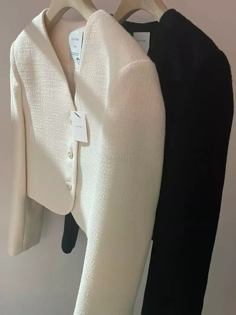 Flutter - Korean Women Fashion - #pursuepretty - Minu Twid Jacket - 9