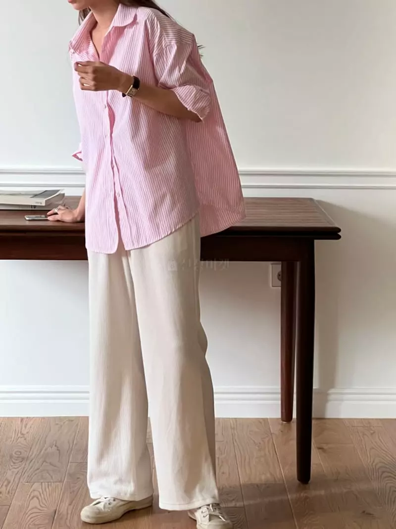 Flutter - Korean Women Fashion - #restrostyle - Low Banding Pants - 2