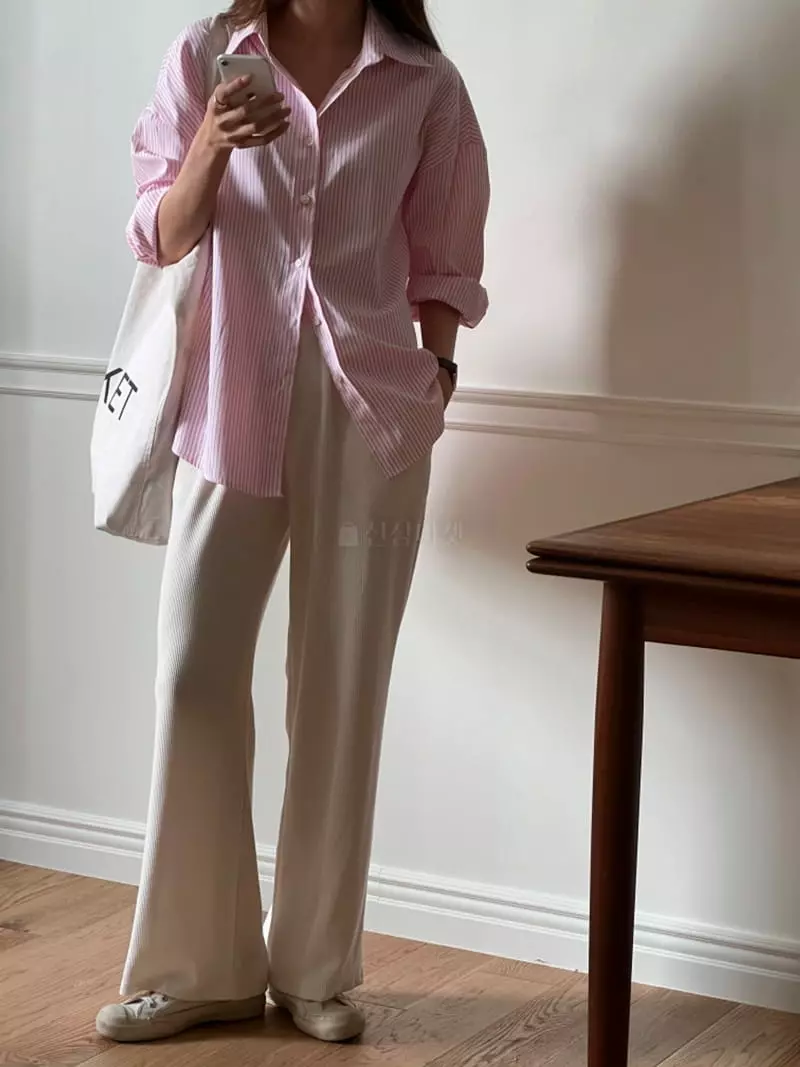 Flutter - Korean Women Fashion - #romanticstyle - Low Banding Pants - 4