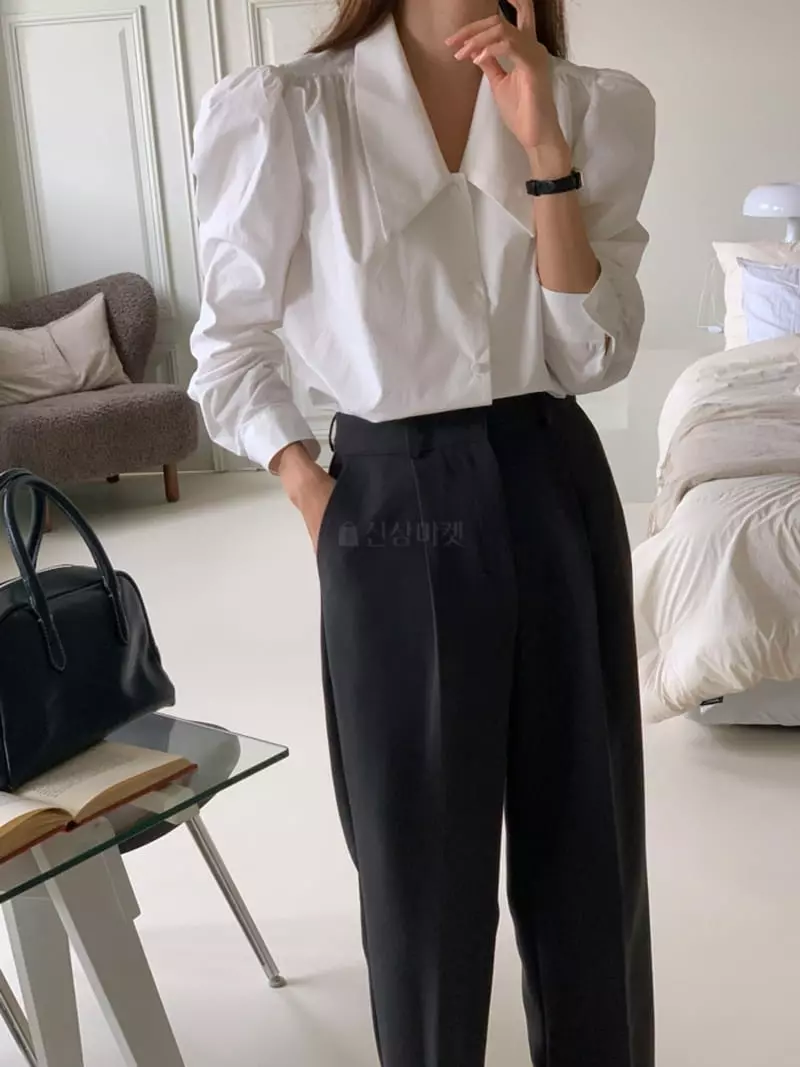 Flutter - Korean Women Fashion - #vintageinspired - Milkt Blouse - 8