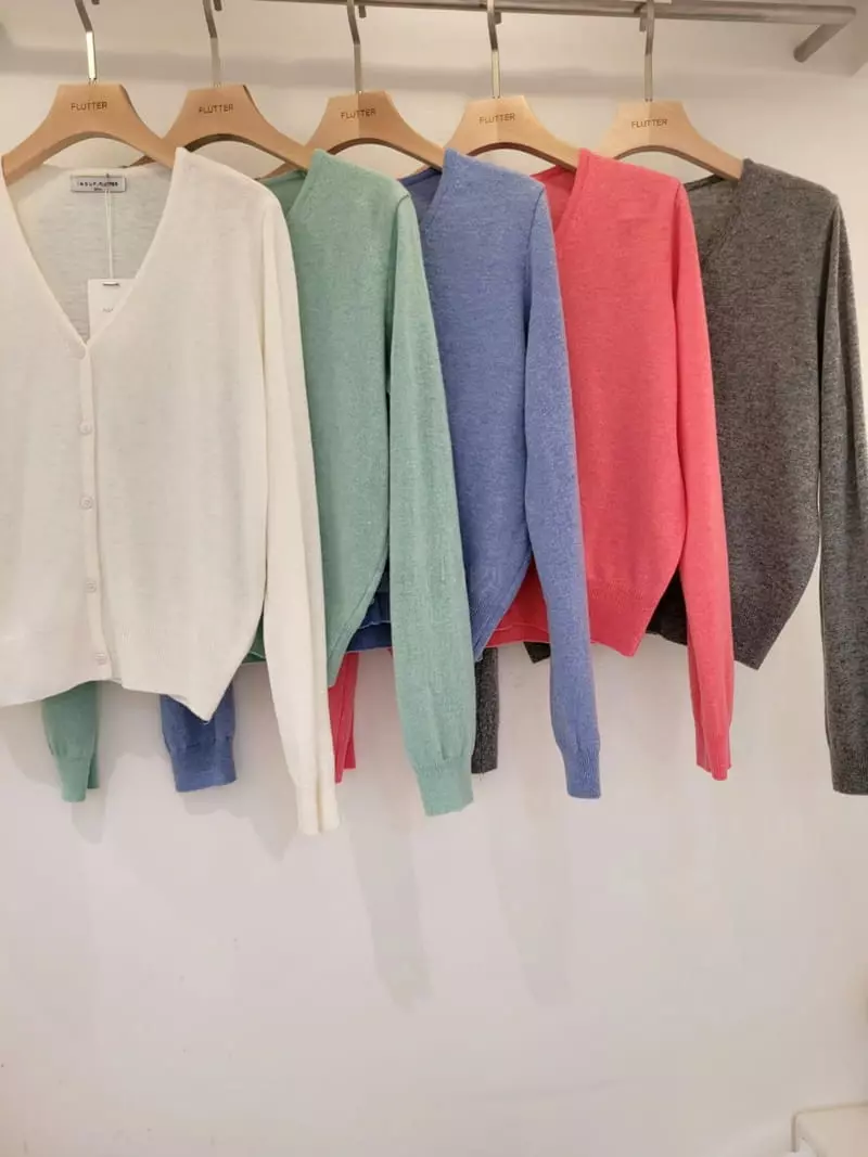 Flutter - Korean Women Fashion - #vintagekidsstyle - Marcaroon Cardigan - 6