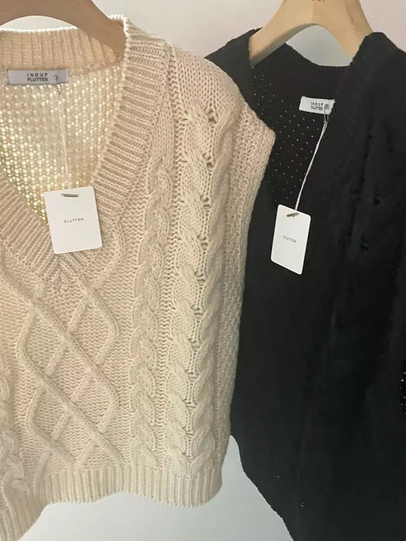 Flutter - Korean Women Fashion - #womensfashion - Stone Twist Vest - 2