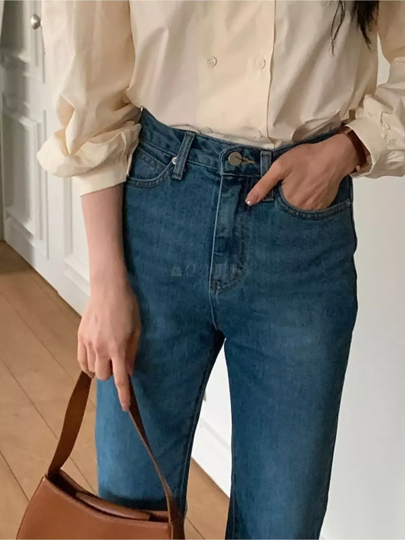 Flutter - Korean Women Fashion - #womensfashion - Bagle Jeans - 2