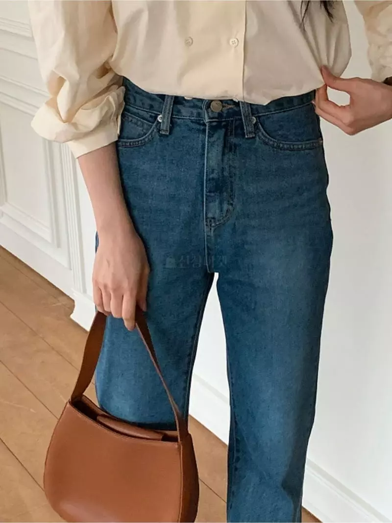Flutter - Korean Women Fashion - #momslook - Bagle Jeans - 4
