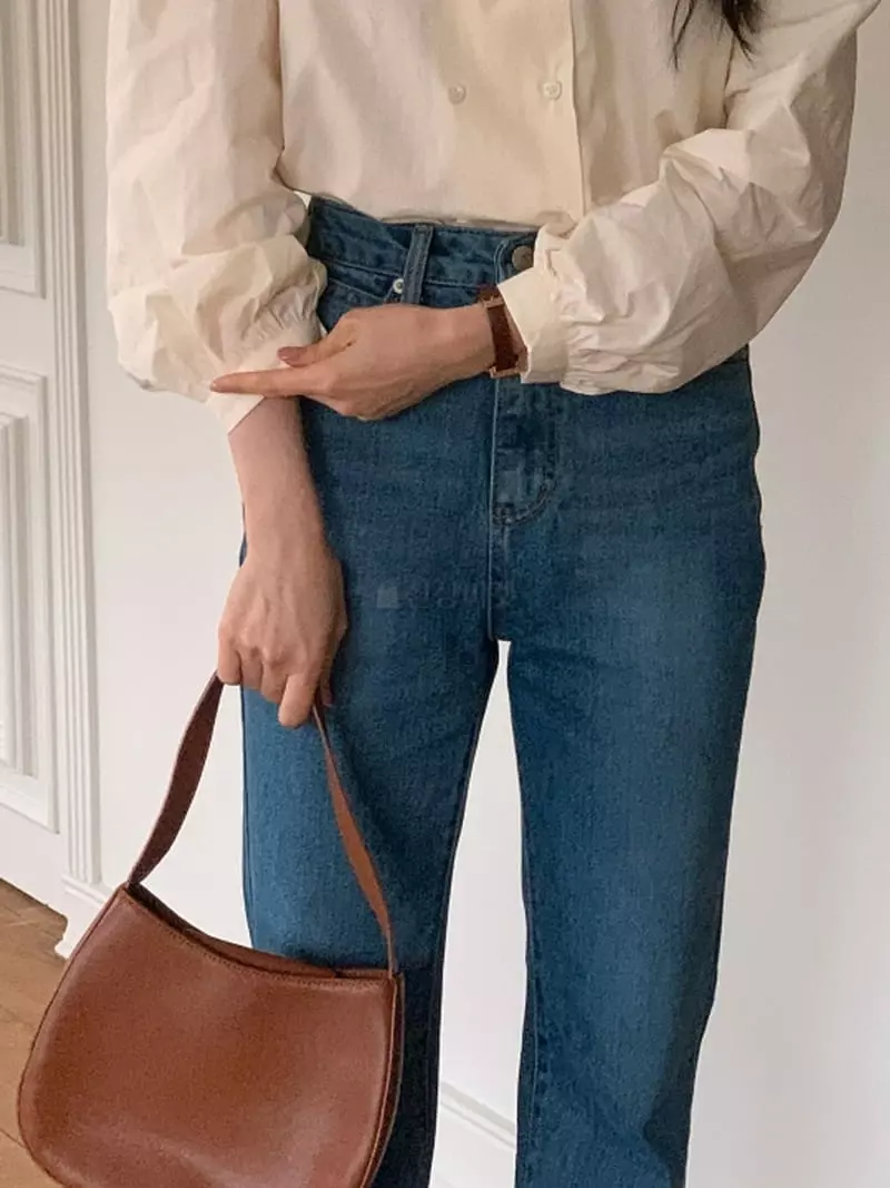 Flutter - Korean Women Fashion - #womensfashion - Bagle Jeans - 6