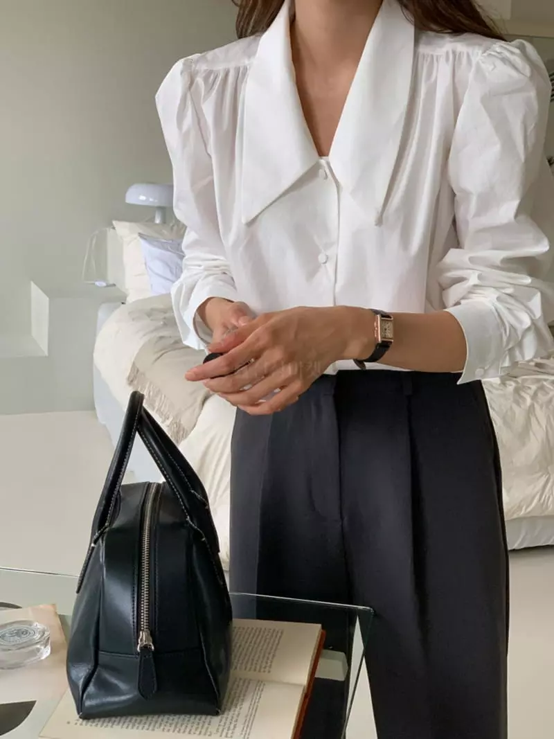 Flutter - Korean Women Fashion - #womensfashion - Milkt Blouse - 7