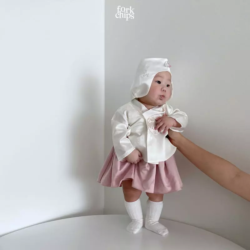Fork Chips - Korean Baby Fashion - #babyboutique - New Girl Hanbok - 10