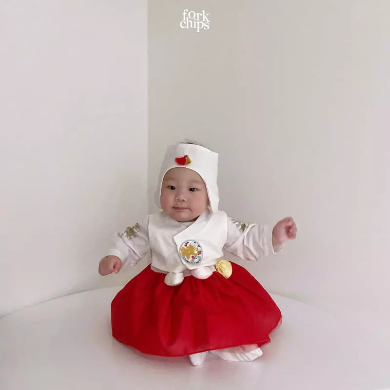 Fork Chips - Korean Baby Fashion - #babywear - Yeonji Gonji Hanbok - 6