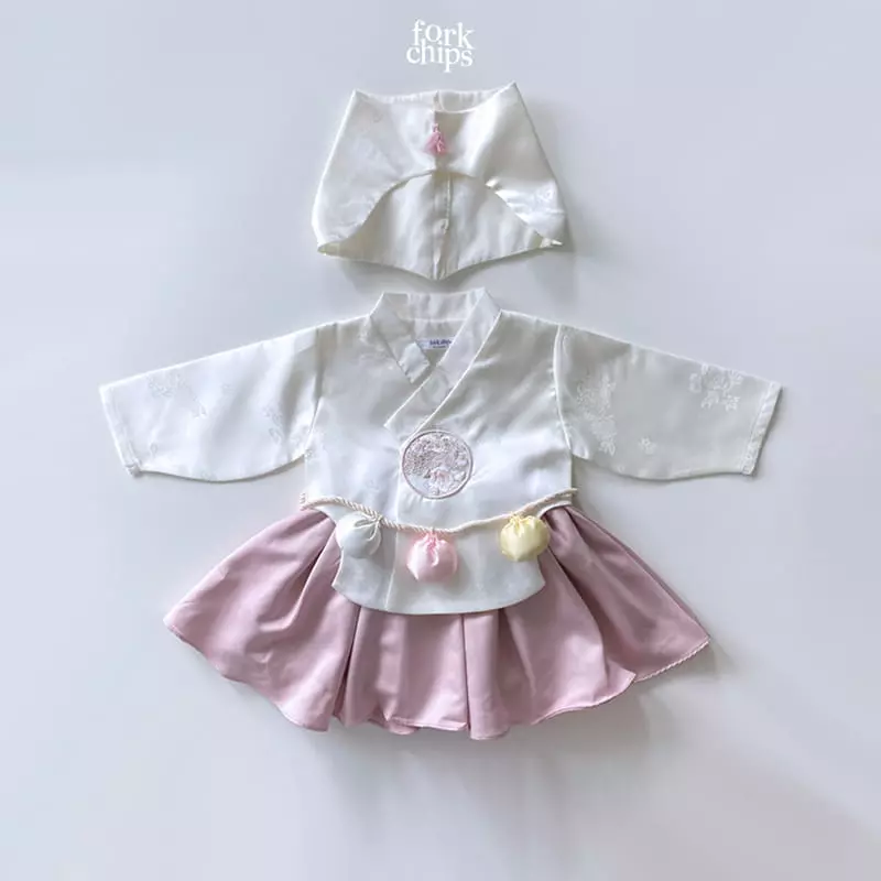 Fork Chips - Korean Baby Fashion - #babywear - Girl Korean Tranditional Hat - 3
