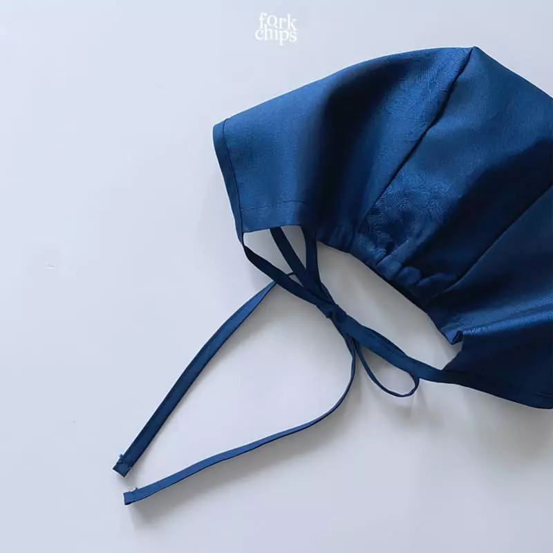 Fork Chips - Korean Baby Fashion - #onlinebabyboutique - Gonji Tranditional Bonnet - 3