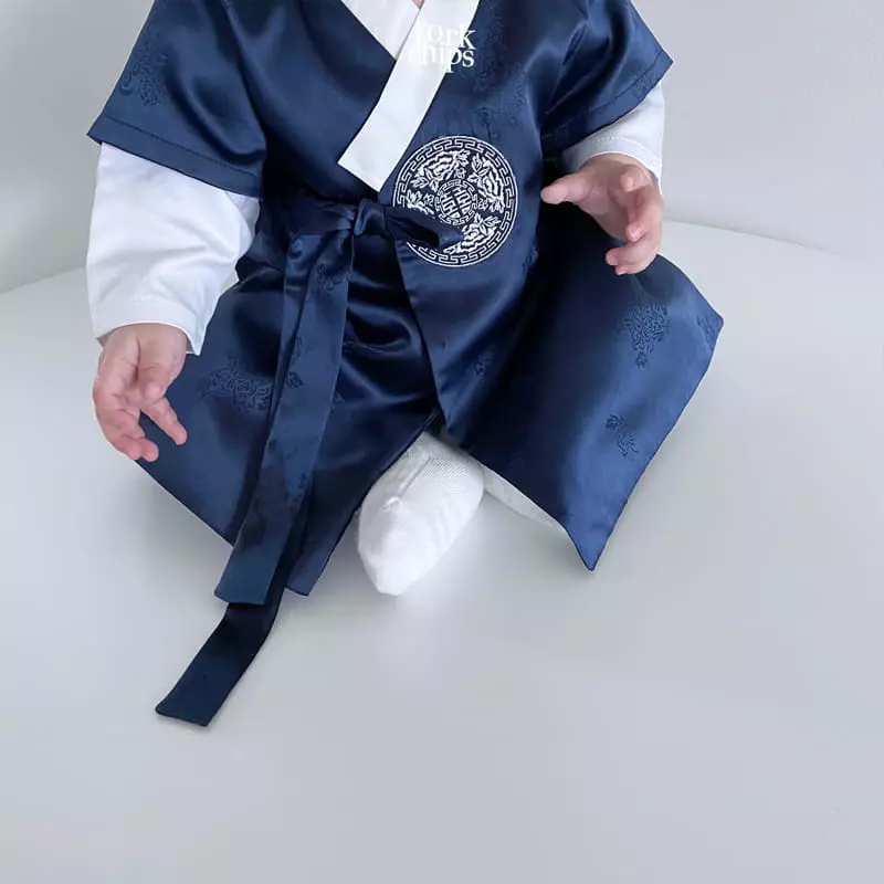 Fork Chips - Korean Baby Fashion - #onlinebabyshop - New Girl Hanbok - 9