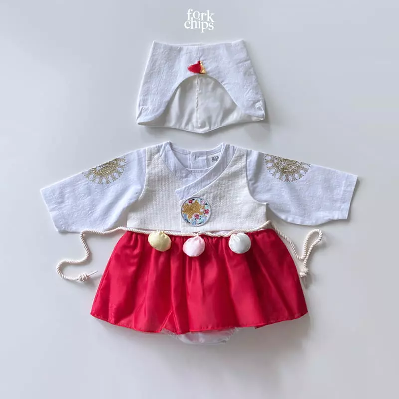 Fork Chips - Korean Baby Fashion - #onlinebabyshop - Yunji Korean Tranditional Hat - 3
