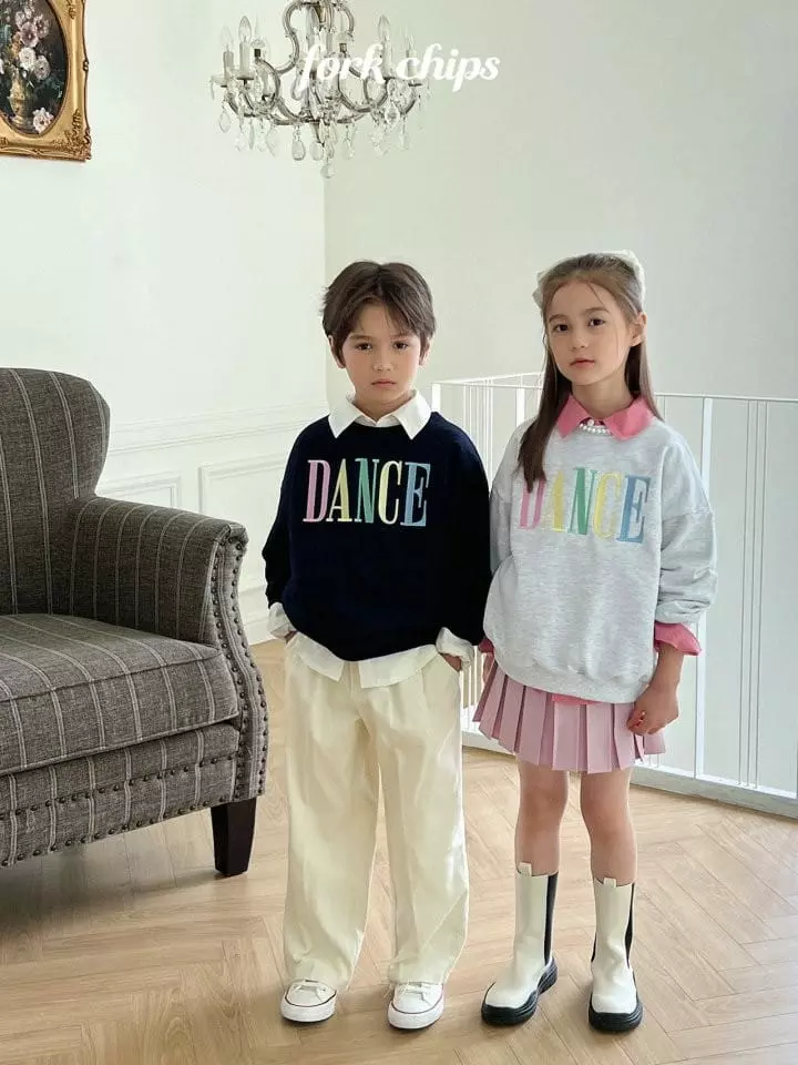 Fork Chips - Korean Children Fashion - #Kfashion4kids - Dance Embroidery Sweatshirt - 6