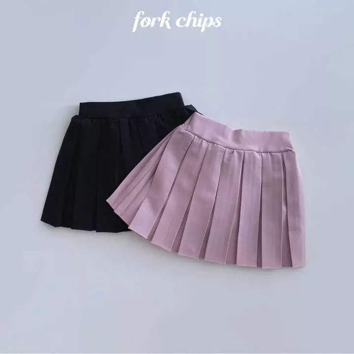 Fork Chips - Korean Children Fashion - #childrensboutique - Jane Pleats Skirt - 5