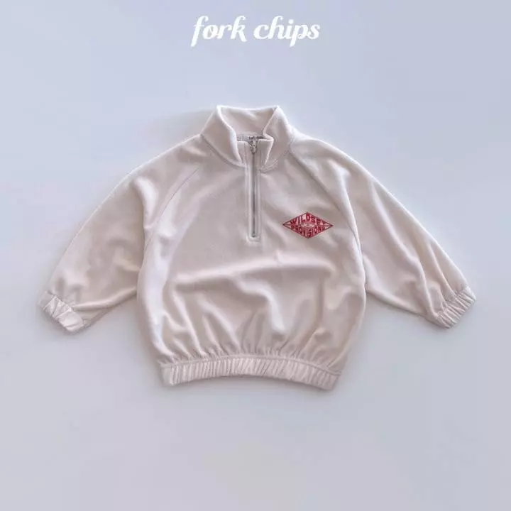 Fork Chips - Korean Children Fashion - #childrensboutique - Dia Half Zip-up Tee - 10