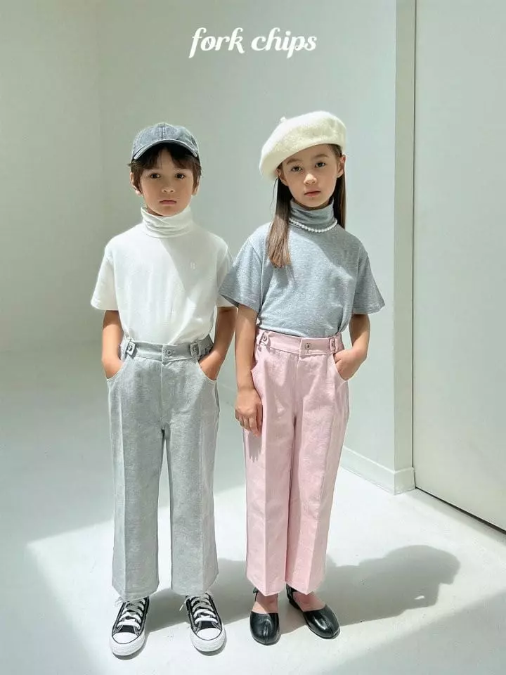 Fork Chips - Korean Children Fashion - #childrensboutique - Heating Turtleneck Tee - 9