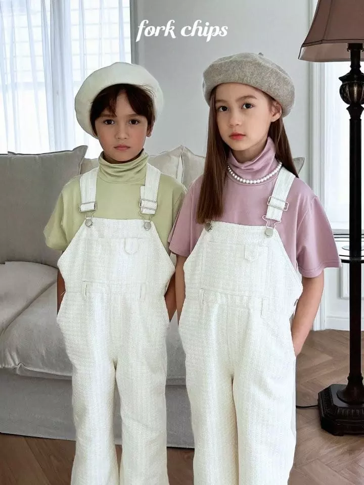 Fork Chips - Korean Children Fashion - #childofig - Kally Dungarees Pnts - 4