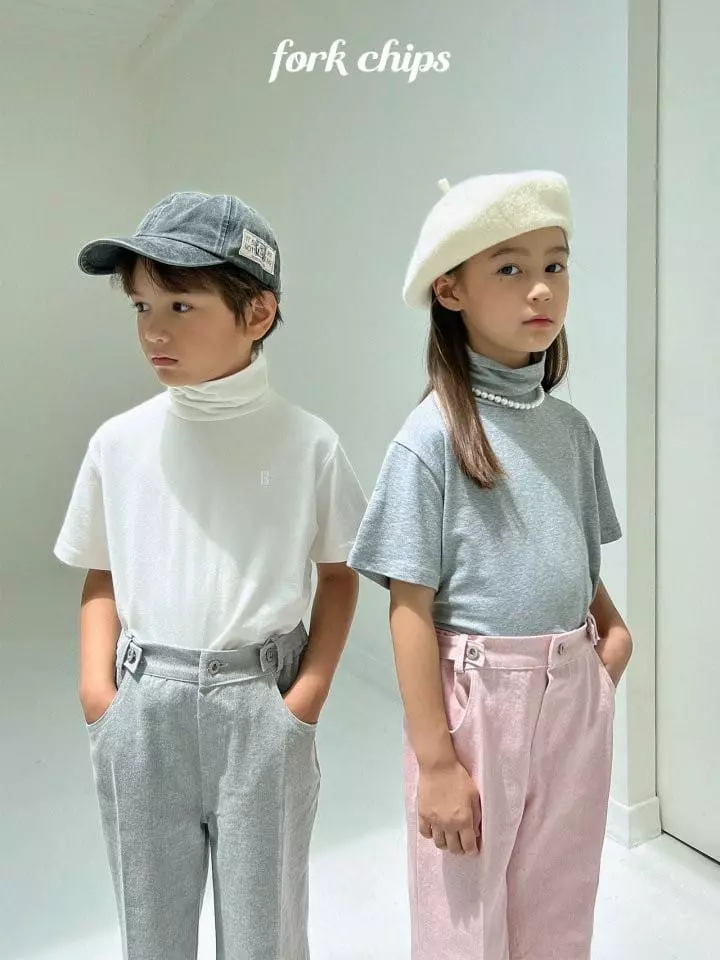 Fork Chips - Korean Children Fashion - #designkidswear - Heating Turtleneck Tee - 10