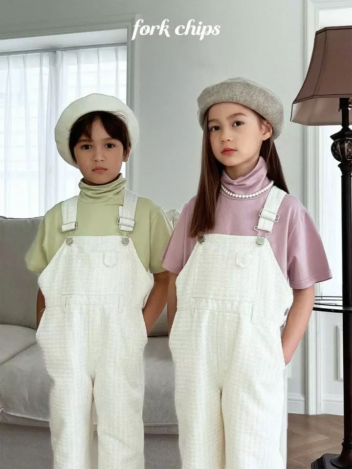 Fork Chips - Korean Children Fashion - #designkidswear - Kally Dungarees Pnts - 5