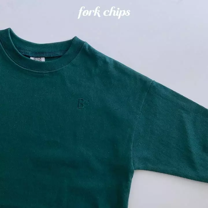 Fork Chips - Korean Children Fashion - #discoveringself - All Day Embroidery Tee - 10
