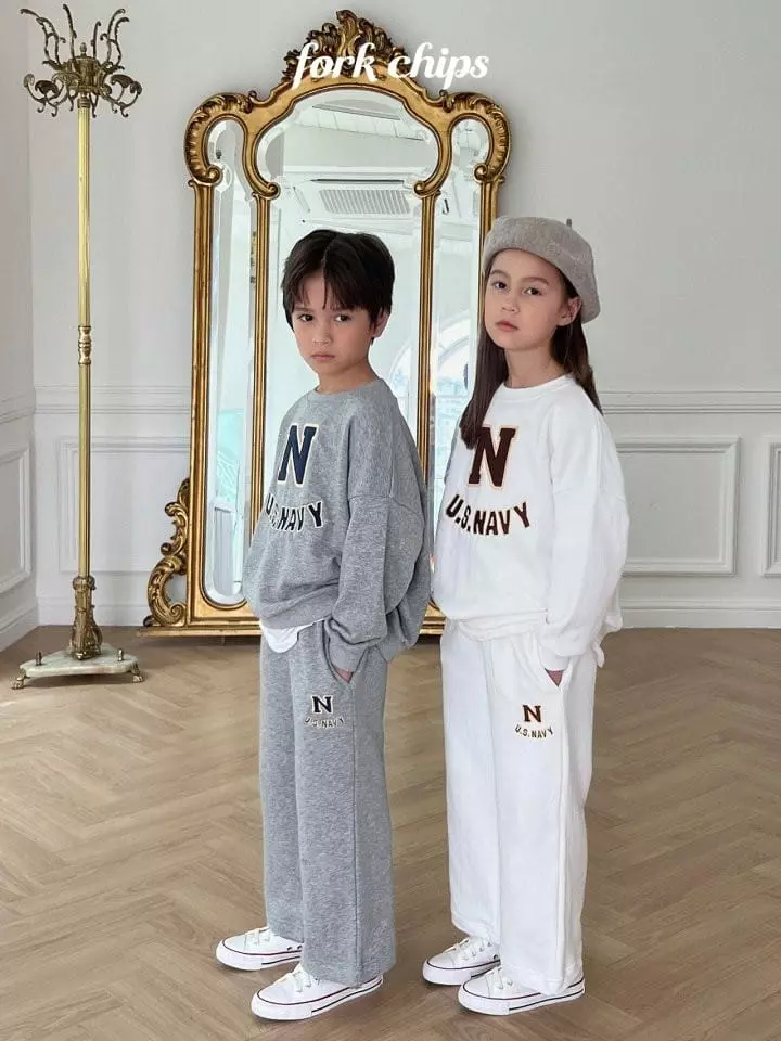 Fork Chips - Korean Children Fashion - #fashionkids - Nov Wide Pants - 7
