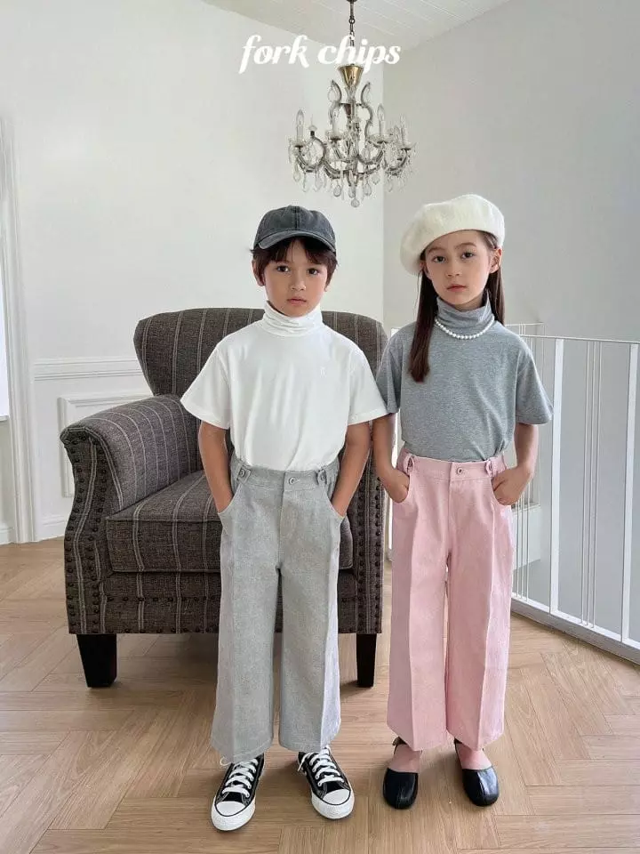 Fork Chips - Korean Children Fashion - #discoveringself - Sand Bijo Pants - 4