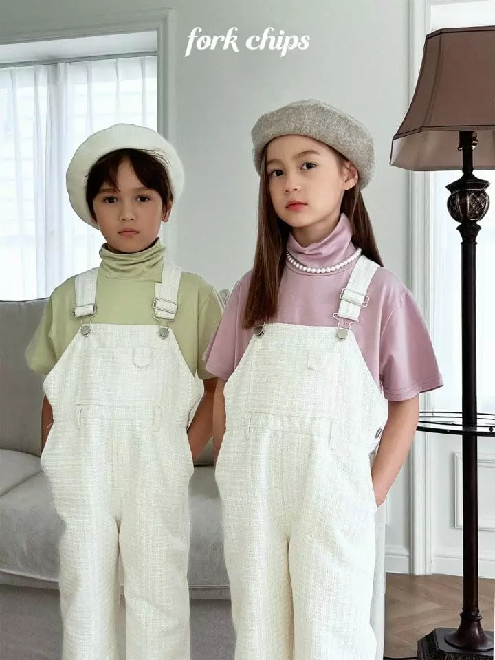 Fork Chips - Korean Children Fashion - #fashionkids - Kally Dungarees Pnts - 7