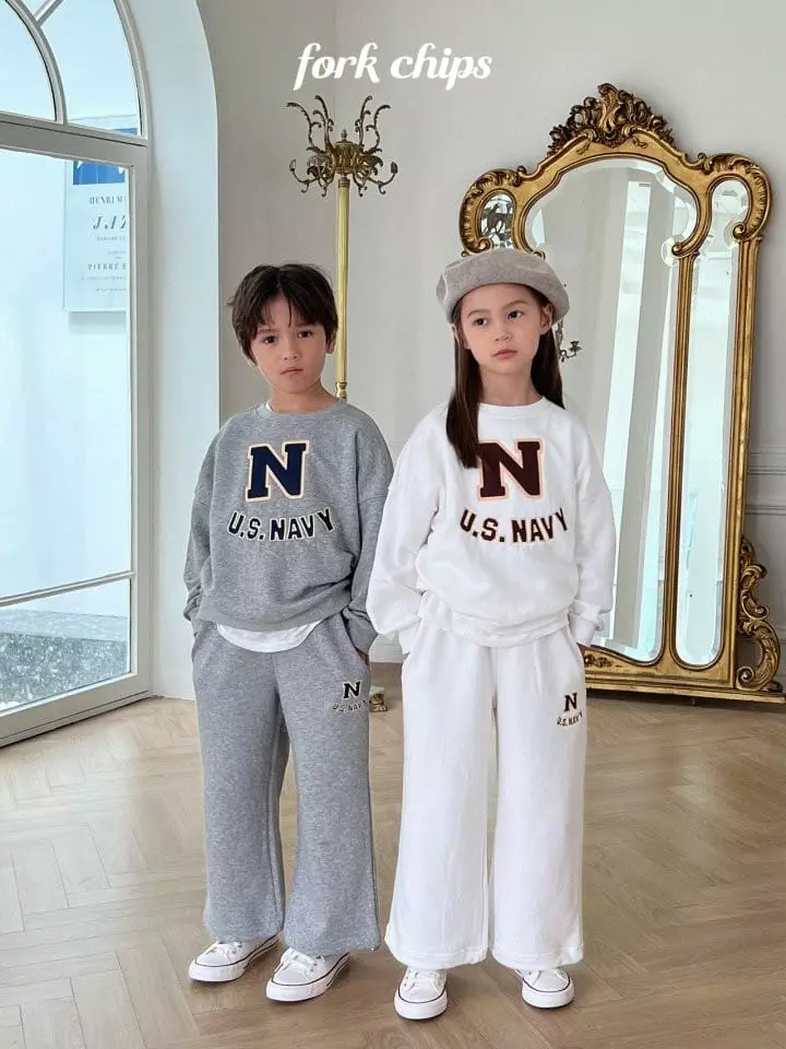Fork Chips - Korean Children Fashion - #kidsshorts - Now Sweatshirt - 2