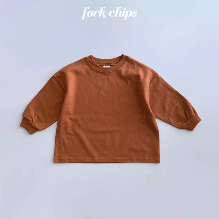 Fork Chips - Korean Children Fashion - #kidsshorts - All Day Embroidery Tee - 12