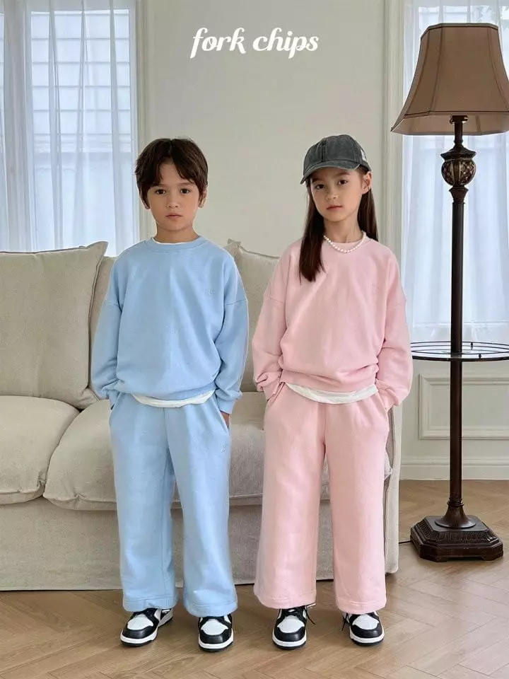 Fork Chips - Korean Children Fashion - #kidsshorts - Standard Top Bottom Set - 9