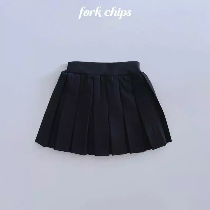 Fork Chips - Korean Children Fashion - #kidsstore - Jane Pleats Skirt - 10